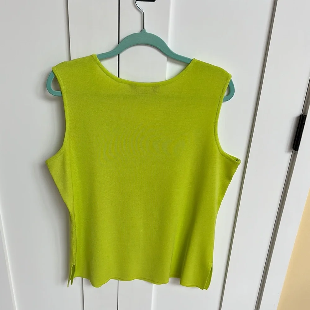 Ming Wang Green Relaxed Fit Top Size XL - Picture 3 of 6